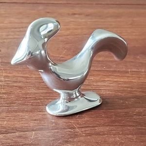 Hoselton Canada Bird Rooster Aluminum Sculpture Figurine #1644